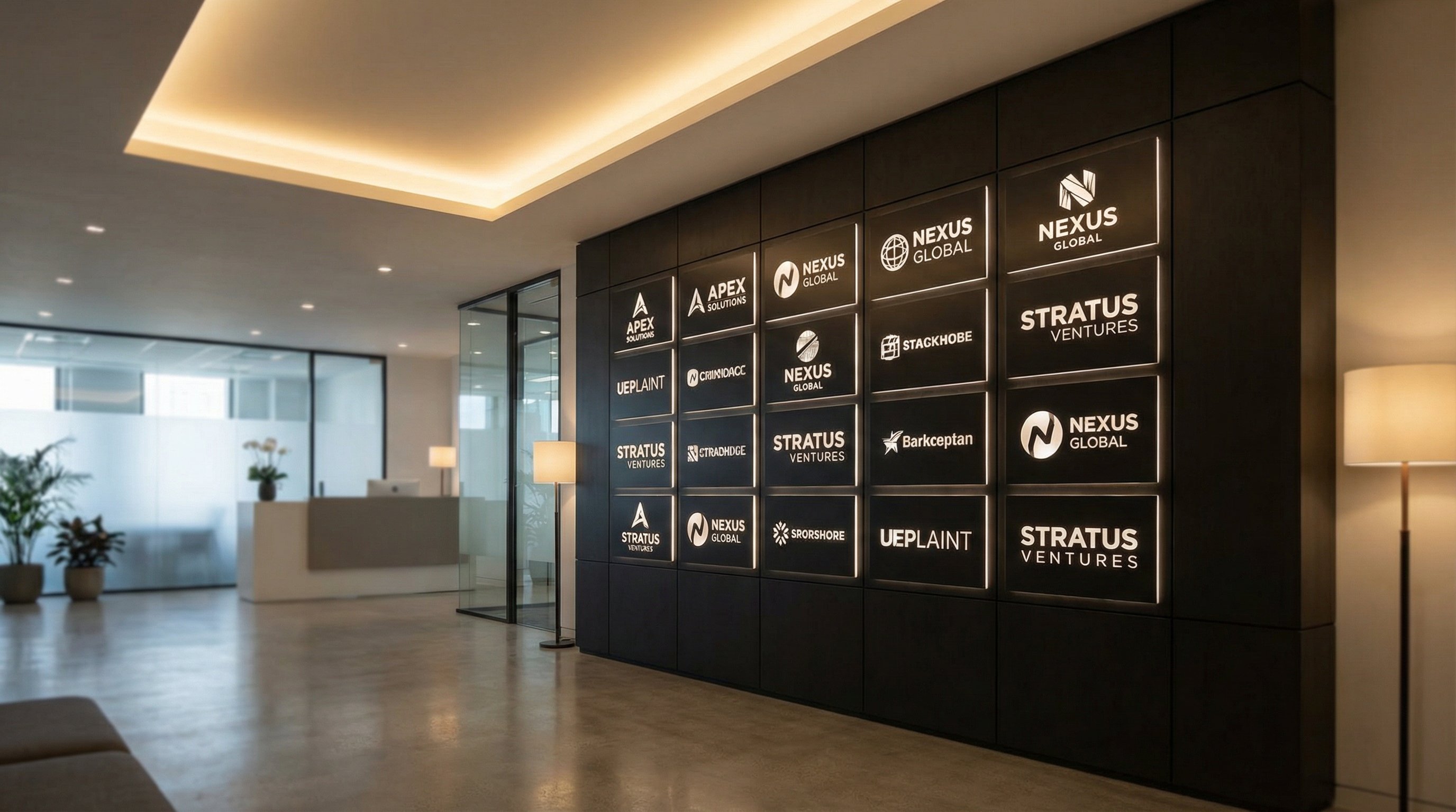 抖阴合作品牌Logo墙